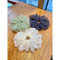 [DIY] 여리 헤어스크런치- 모헤어로 만든 여리여리한 헤어스크런치(영상제공), 세이지, 1개