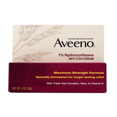 Aveeno 아비노 1% 히드로코르티손 안티 이치 크림 1oz(28g) 1개 Hydrocortisone Anti Itch Cream