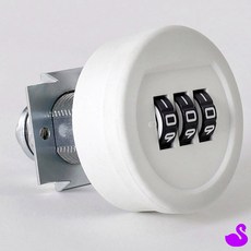 PS 서랍잠금 비밀번호 자물쇠 30mm 화이트 락카번호키 캐비넷자물쇠