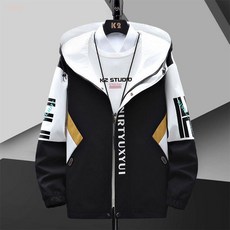 25秋冬韓版青春潮流寬鬆抗菌長袖滌綸青少年外套限量工裝連帽休閒