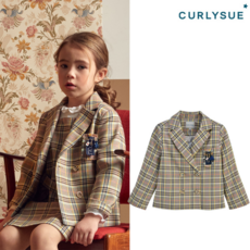 [국내매장 정품] CURLYSUE [컬리수] 헤리티지 체크자켓 CPF1GAJK01 628157