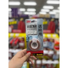 【3M】SCOTCH超強力VHB雙面膠帶-透明專用(19MMx1.5M) V1905, 1個