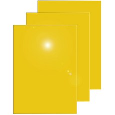 다한진 컬러 아크릴 A3(297mm420mm*5T) 두께5mm 미술용 그리기판 DIY용, 3개, 노랑색