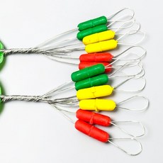 찌멈춤 고무 칼라 찌고무 일자형 스토퍼 고탄성 유동 낚시 반투명(12개입), 1개