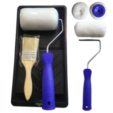 바른 페인트도구세트 4인치트레이 최고급롤러 손잡이 2인치 붓 포함 총 4종세트, 1개