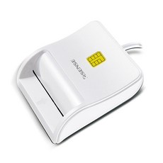 Esense 逸盛 CR5 ATM 智慧晶片讀卡機 網路銀行轉帳報稅安全便利 隨插即用, 1個, 白色, 白色