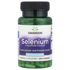 스완슨 셀레늄 100mcg L셀레노메티오닌 셀레니움 Selenium 캡슐 200정, 1개