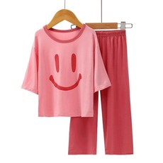 [당일출고] 초등 고학년 주니어 여름 잠옷 반팔 7부 내복 홈웨어 세트 140~180