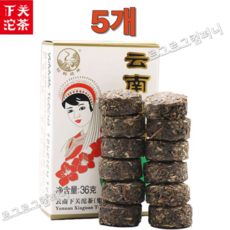 하관차창 2016년 운남성 보이차 생차 금화타 미니소타차 생타 총180g, 5개, 1개입, 36g