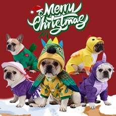 萬聖節日派對狗狗服飾，寵物耶誕節裝扮，秋冬季保暖寵物衣服，多尺寸可選，舒適材質, SDZ168星耀聖誕寵物裙,M, 1個