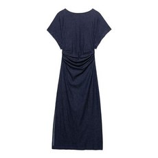 ZARA 자라 데님 반팔 셔링 원피스 롱 Z123 2949029