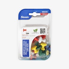 별별 [2+1] 메모꽂이 컬러 압정 스텔란 메모꽂이 압정 세트 메모_12P