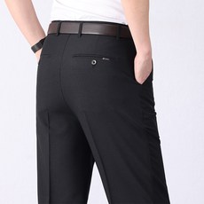 NUNUHANA 남성 빅사이즈 구김방지 정장 바지 비즈니스 캐주얼