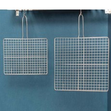 덕흥 스텐 사각 석쇠 손잡이 겹석쇠 그릴 불판 중 doi+376xT