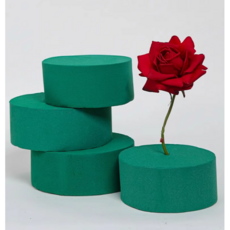 오아폼 원형 소형 꽃꽂이 폼 플로랄폼 꽃꽂이 스펀지 플로럴폼 꽃바구니, 3.9cmx8cm, 1개