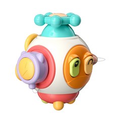 忙碌球 手抓球 益智早教玩具 訓練抓握 六面體忙碌玩具 蒙特梭利, 1個, B趣味開關, Multicolor