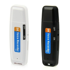 랜덤발송 USB 메모리 미니 녹음기 보급형 디지털 휴대용 보이스 레코더 녹음 학습용 공부 학생 회사, 검은색