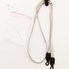 마스크 스트랩 분실 방지 목걸이 안경줄 모자 고정 끈 길이 조절 가능 실리콘