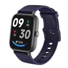 CX3 智慧手錶 藍芽通話 運動監測, CX3矽膠藍色, 40mm, GPS 藍芽