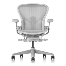 허먼밀러 뉴에어론 사무용 의자 풀체어 풀펑션, 미네랄화이트