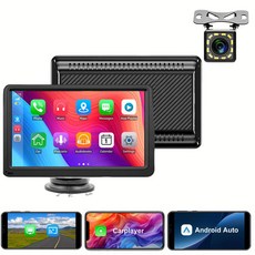 차량용 카플레이 스크린 7인치 HD 터치스크린 기능 디스플레이 안드 탑재 카플레이 오토 휴대용 블루투스 지원 스테레오, With 12 Len