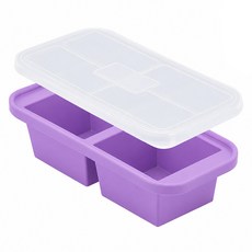 아이스 실리콘 푸드 블럭 냉동 소분 용기, 1개, 퍼플