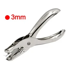 금속 단일 구멍 펀처 3/6mm 기공 직경 핸드 종이 스크랩북 1 8 페이지, 02 3mm, 02 3mm