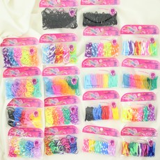 칼라밴드 레인보우 유아 아동 머리끈 헤어끈