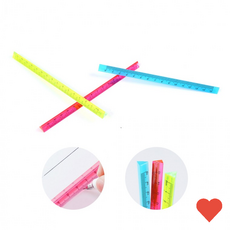 문구자 15cm 삼각형 아크릴 자, 1개, 상품 상세페이지 참조 (9524)