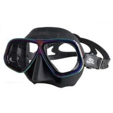 AROPEC 游龍潛水 鐳射鋁合金框低容積面鏡, 夜影炫(BKxRB)