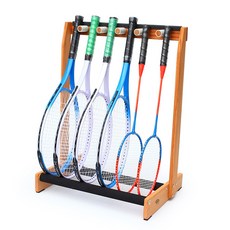 스포츠용 호환 원목 라켓거치대 배드민턴 테니스 이동식 전시 소형, 1개, 6_낮은크리스탈36cm