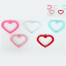 [엠유종합상사] 풍전손잡이고리 풍선고리손잡이 풍선고리 웨이트리고리 풍선무게추 하트모양 랜덤1개