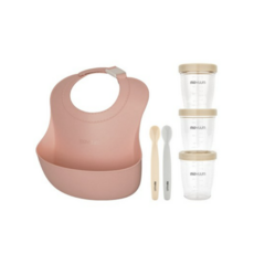모윰 초기 이유식 필수 준비물 세트, 코랄 색상, 1세트