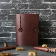 701 가죽 6공 만년 다이어리 각인 커버 고급 a5 업무 수첩 바인더 노트, A6(32절), 다크브라운