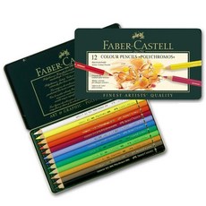 輝柏 Faber Castell 藝術家級 12色 油性色鉛筆 德國製 色彩鮮明, 1個