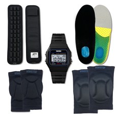 가든아미 군대준비물 세트 ST2 군인 군대 훈련소 행군 군장 카시오 보호대세트 어깨 팔꿈치 무릎 깔창, 1세트