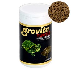 [수족관몰] 그로비타 터틀 사료 250ml 85g 레이저백 머스크 수생 반수생 애완 거북이 먹이 밥 관상어 열대어수족관제품, 1개