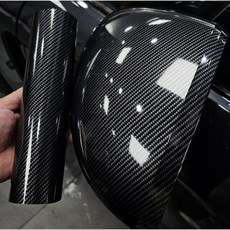 라워스 고광택 글로시 카본 시트지, 1개, 블랙