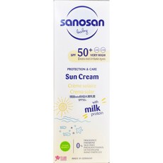 德國sanosan珊諾 baby防曬水潤乳霜SPF50 防水防曬 寶寶防曬, 1個