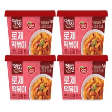 [다만세푸드] 동원 로제 컵떡볶이 160g, 4개
