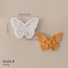 할로윈 해골 실리콘 양초 금형 3D 구호 꽃 해골 공예 수지 석고 비누 금형 만들기 홈 아트 할로윈 선물, 03 83002540, 1개