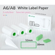 [정품AS가능당일발송] peripage 라벨프린터 모바일 휴대폰 프린터기 미니 타투프린트 A40, 1개, 3롤 미니라벨스티커[30x56mm]