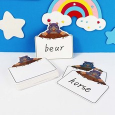 打地鼠課堂遊戲教具，識字拚讀互動卡片，英語公開課教材，幼稚園可擦寫學習卡片, 1個, 20張地鼠卡片【送兩筆】