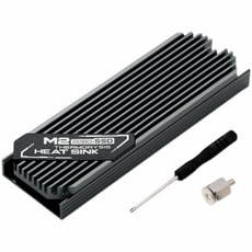 M.2 SSD 방열판 히트싱크 - 2280 규격 - 써멀패드 포함 - 양면 단면 칩셋 모두 지원