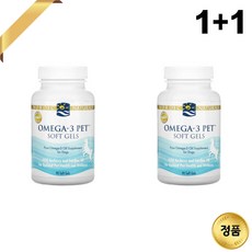 1+1 노르딕 내츄럴스 반려견 오메가3 90 소프트젤 피쉬오일, 90정