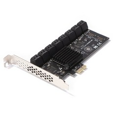 SA3116J PCIE 어댑터 16 포트 PCI-Express X1 - SATA3.0 컨트롤러 라이저 확장 카드 컨트롤러 6Gbps, 01 CHINA, 1개