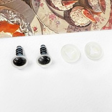 헤세드 뉴 크리스탈 인형눈 부엉이눈 고양이눈, 실버 10mm, 10개