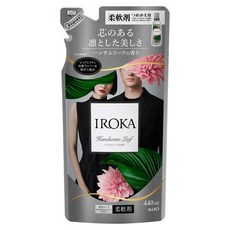 Kao 花王 IROKA 衣物柔軟精 俊朗葉香 補充包, 1個, 440ml