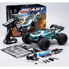 스포츠 RC카 시속 경주용 4륜 알씨카 자동차 리모컨, SG116MAX 블루블랙 80KMH 브러시리스, 배터리1세트(30분), 1개