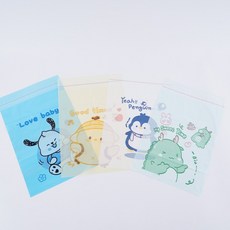 꼬미구르미 쓰레기 접착 봉투 10매, 02) 병아리